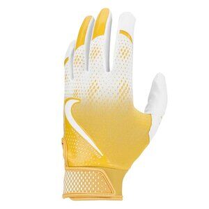 Nike Hyperdiamond Select Batting Gloves Yellow/White Womens Medium NWT